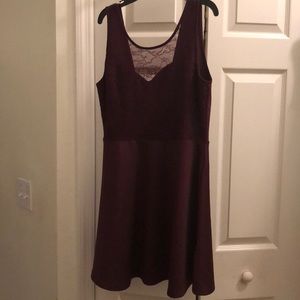 Purple lace dress